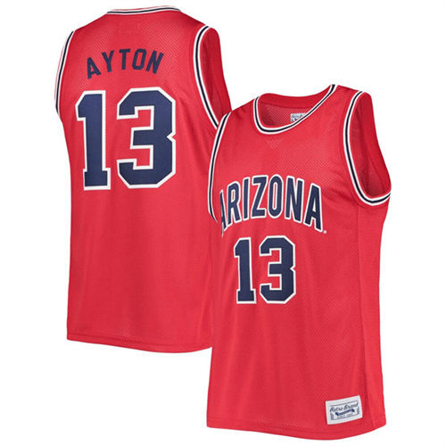Mens Youth Arizona Wildcats #13 Deandre Ayton Original Retro Commemorative Classic Basketball Jersey Red