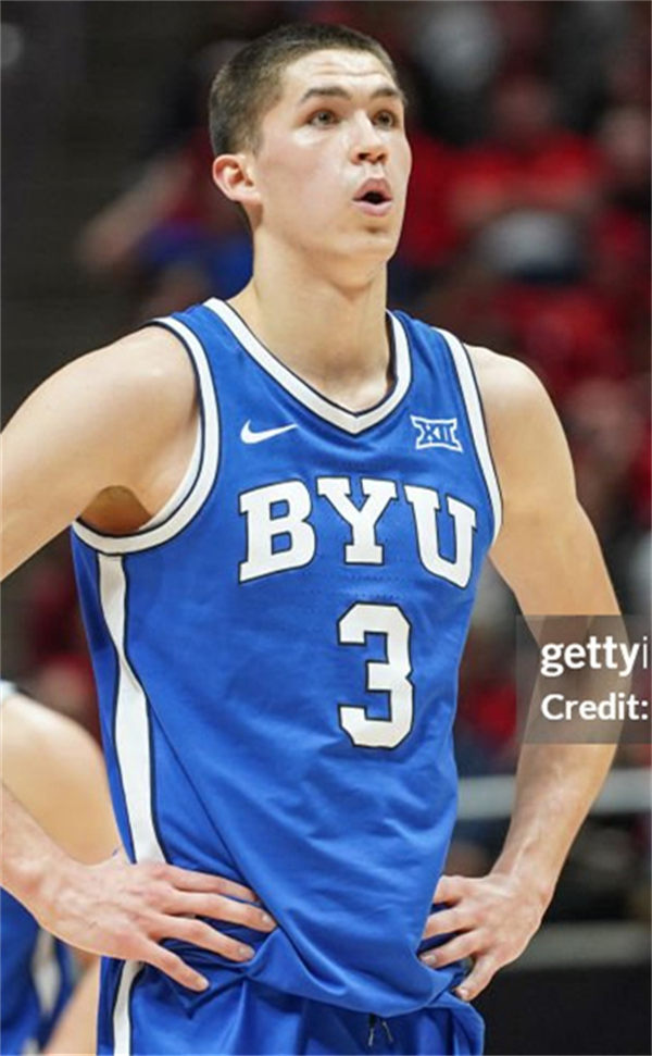 BYU Cougars #3 Egor Demin 2025 XII Royal Basketball Jersey