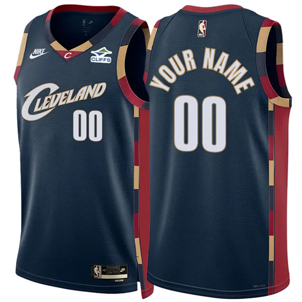 Cleveland Cavaliers Custom Nike Navy Classic Edition Swingman Jersey
