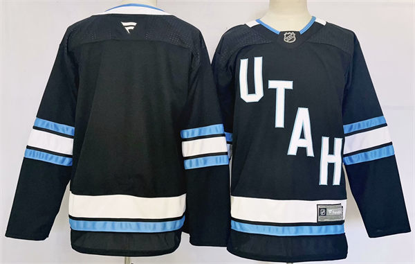 Mens Utah Hockey Club Blank Fanatics Home Black Team Jersey