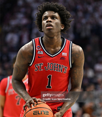 St. John's Red Storm #1 Kadary Richmond Red College Basketball Game Jersey