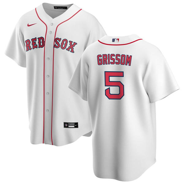 Mens Boston Red Sox #5 Vaughn Grissom Nike White Home with Name Limted Jersey