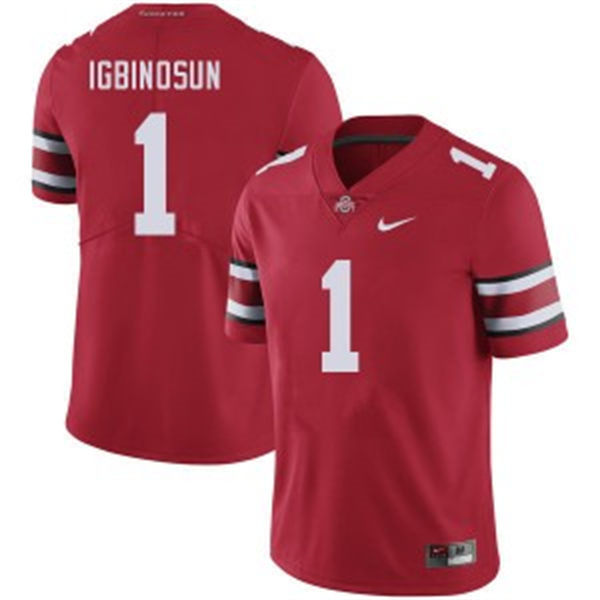 Mens Ohio State Buckeyes #1 Davison Igbinosun F.U.S.E. Limited Scarlet College Football Game Jersey1)