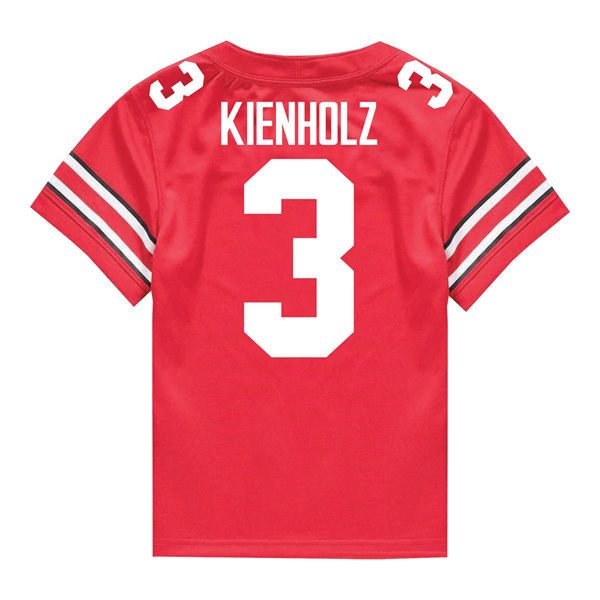 Mens Ohio State Buckeyes #3 Lincoln Kienholz F.U.S.E. Limited Scarlet College Football Game Jersey(1)