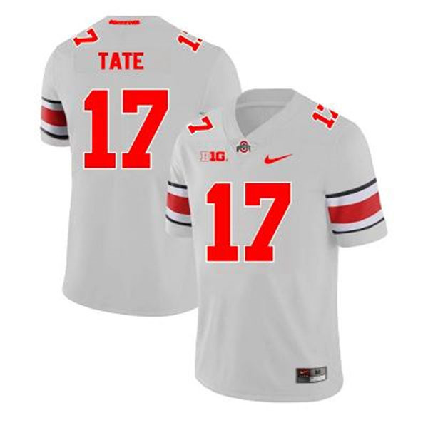 Mens Ohio State Buckeyes #17 Carnell Tate Alternate Gary Limited Football Jersey(31)