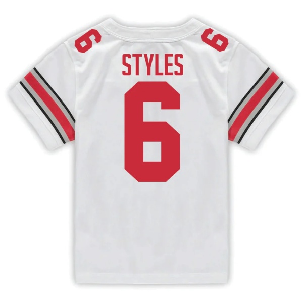 Mens Ohio State Buckeyes #6 Sonny Styles F.U.S.E. Limited White College Football Game Jersey (2)