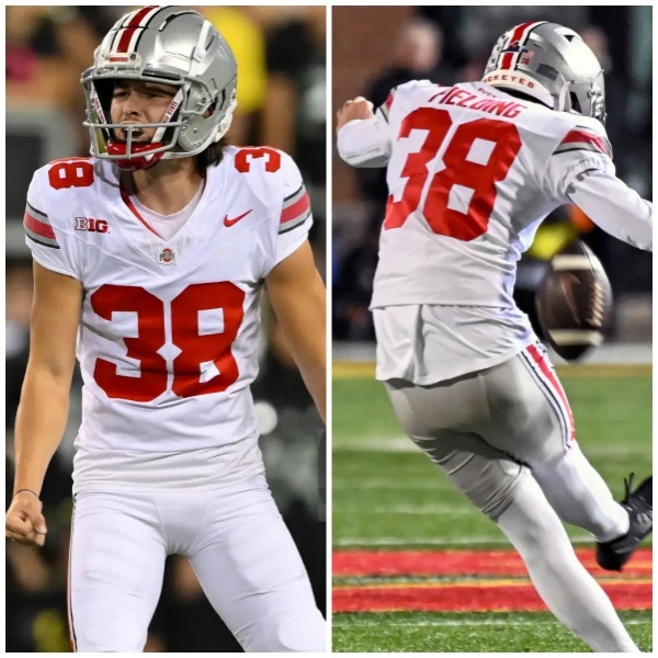 Mens Ohio State Buckeyes #38 Jayden Fielding White F.U.S.E. Limited College Football Game Jersey