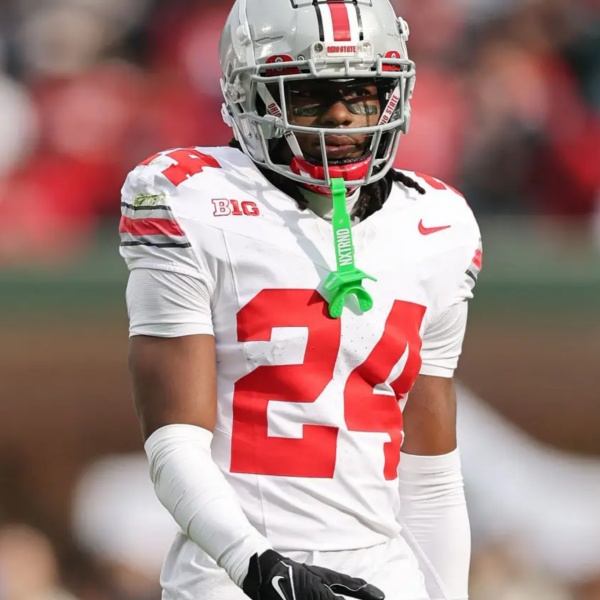 Mens Ohio State Buckeyes #24 Jermaine Mathews Jr. White F.U.S.E. Limited College Football Game Jersey