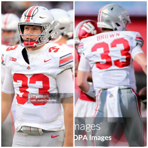 Mens Ohio State Buckeyes #33 Devin Brown White F.U.S.E. Limited College Football Game Jersey