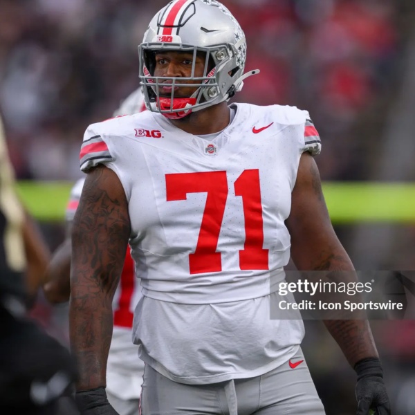 Mens Ohio State Buckeyes #71 Josh Simmons White F.U.S.E. Limited College Football Game Jersey