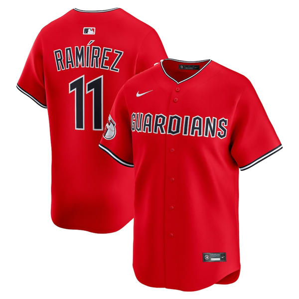 Youth Cleveland Guardians #11 Jose Ramirez Nike 2025 Red Alternate Limited Player Jersey