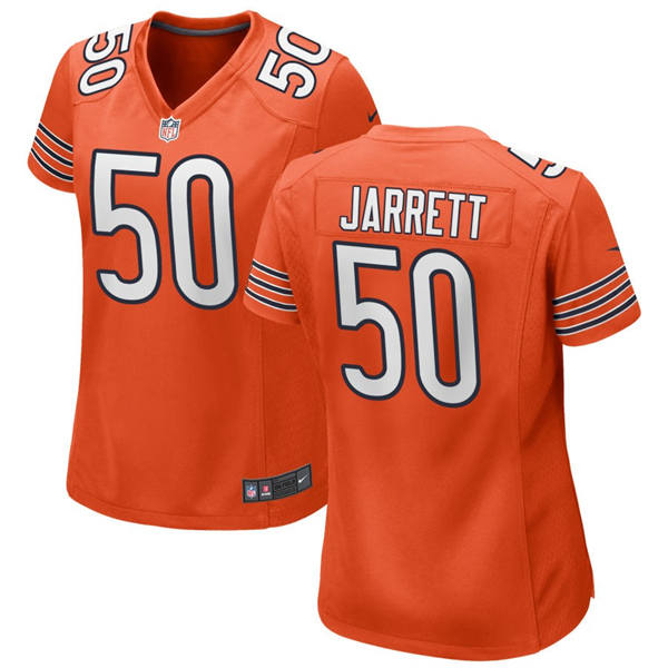 Womens Chicago Bears #50 Grady Jarrett Nike Orange Limited Jersey