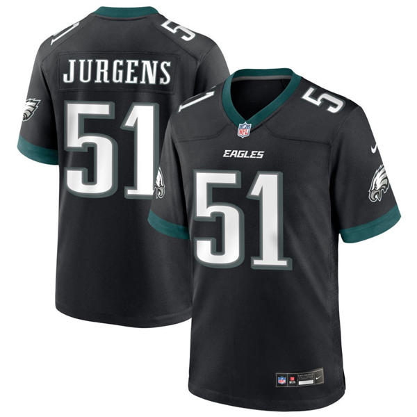 Youth Philadelphia Eagles #51 Cam Jurgens Nike Black Alternate  Limited Jersey
