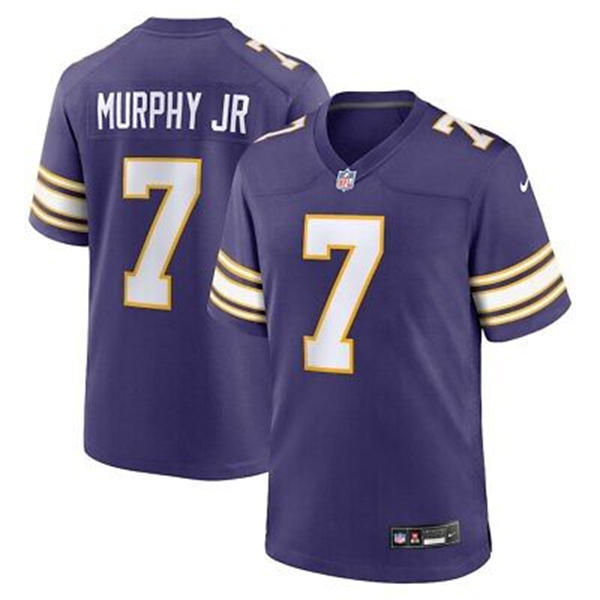 Youth Minnesota Vikings #7 Byron Murphy Purple Classic Limited Jersey