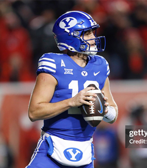 BYU Cougars #12 PRESTON REX Royal College Football Game Jersey