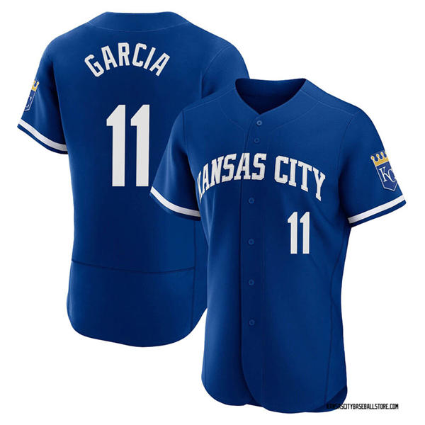 Mens Kansas City Royals #11 Maikel Garcia Nike Royal Alternate Limited Jersey