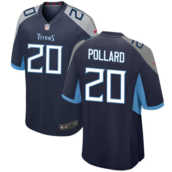 Mens Tennessee Titans #20 Tony Pollard Nike Navy Vapor F.U.S.E. Limited Jersey