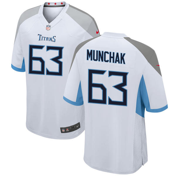 Mens Tennessee Titans Retired Player #63 Mike Munchak Nike White Vapor F.U.S.E. Limited Jersey