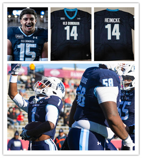 Old Dominion Monarchs Custom 2025 Navy SBC College Football Jersey