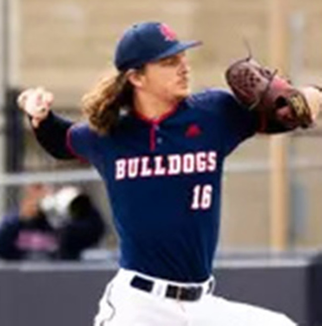 Mens Youth Fresno State Bulldogs #16 Aidan Cremarosa Navy College Baseball Game Jersey