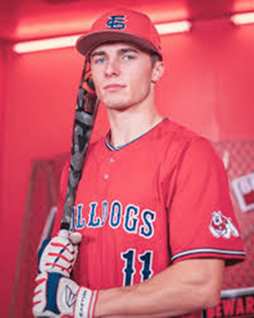 Mens Youth Fresno State Bulldogs #11 Justin Stransky Red College Baseball Game Jersey