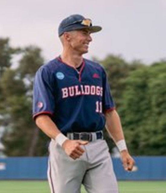 Mens Youth Fresno State Bulldogs #11 Justin Stransky Navy College Baseball Game Jersey