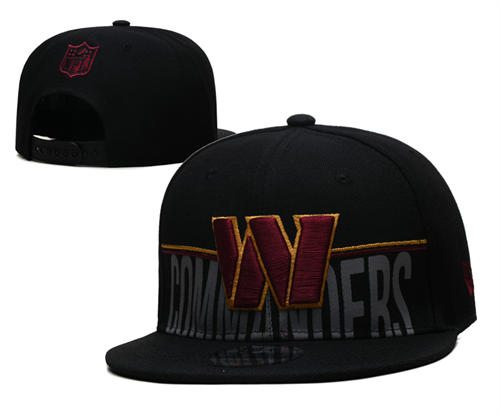 Washington Commanders Black  Snapback Hat GS2504043 (6)