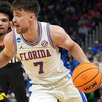 Florida Gators #7 Urban Klavzar White Retro Basketball Limited Jersey