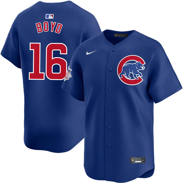 Mens Chicago Cubs #16 Matthew Boyd Nike Royal Alternate Limited Player Jersey