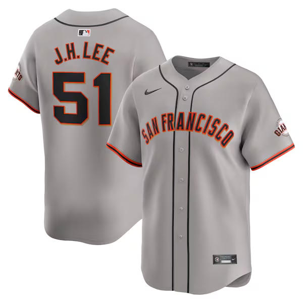 Youth San Francisco Giants #51 Jung-hoo Lee Nike Gray Road Limited Jersey