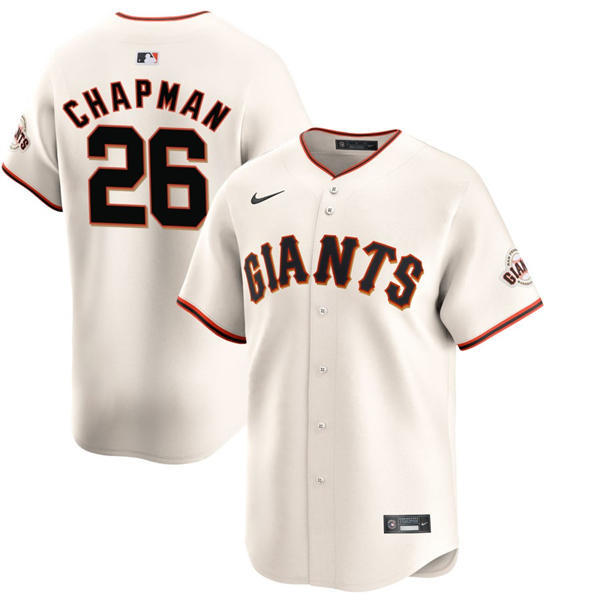 Youth San Francisco Giants #26 Matt ChapmanNike Cream Home Limited Player Jersey