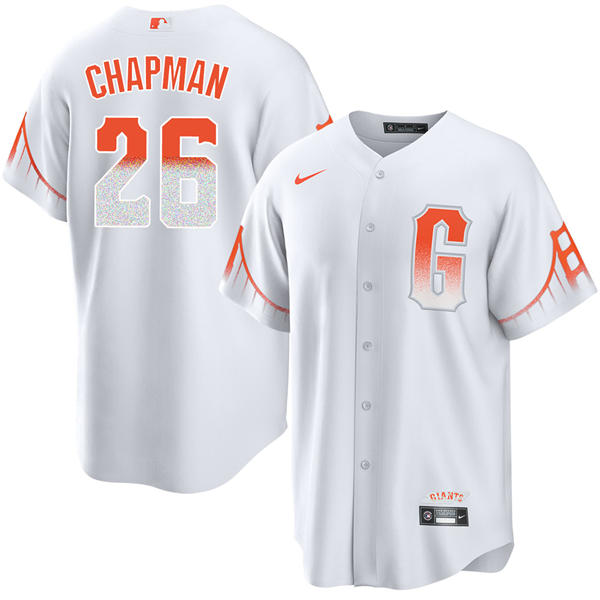 Youth San Francisco Giants #26 Matt Chapman Nike White San Francisco City Connect Limited Jersey
