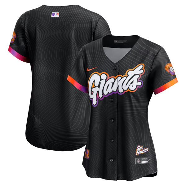 Womens San Francisco Giants Blank Nike Anthracite 2025 City Connect Limited Team Jersey