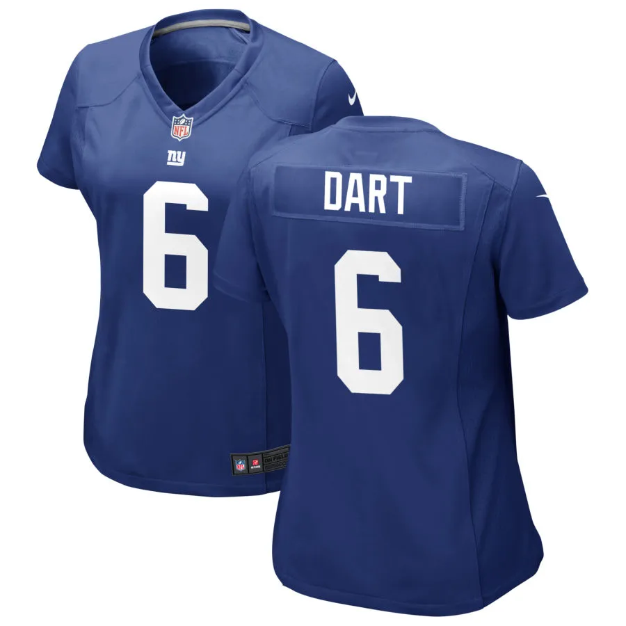 Women's New York Giants #6 Jaxson Dart Nike Royal Limited Jersey