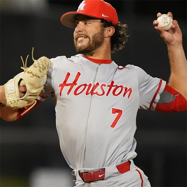 Houston Cougars Custom 2025 XII Gray Houston Baseball Game Jersey 