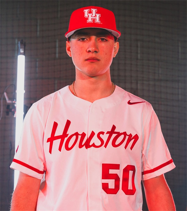 Houston Cougars #50 Richie Roman 2025 XII White Houston Baseball Game Jersey