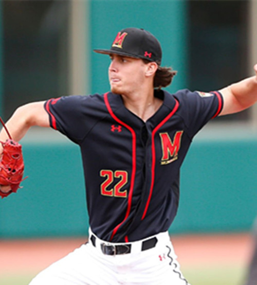 MeMaryland Terrapins #22 Kyle McCoy Black M College Baseball Game Jersey