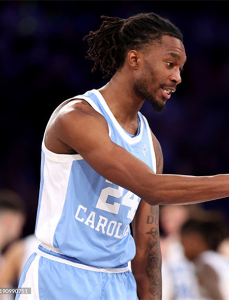 North Carolina Tar Heels #24 Jae'Lyn Withers Blue Retro College Basketball Game Jersey