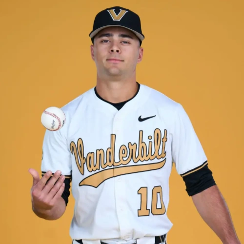 Vanderbilt Commodores #10 Jacob Humphrey Nike 2025 White Gold College Game Baseball Jersey