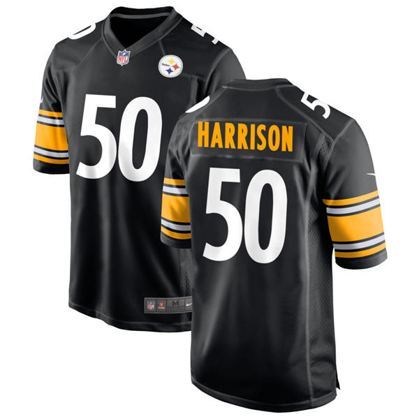 Youth Pittsburgh Steelers #50 Malik Harrison Nike Black Limited Jersey