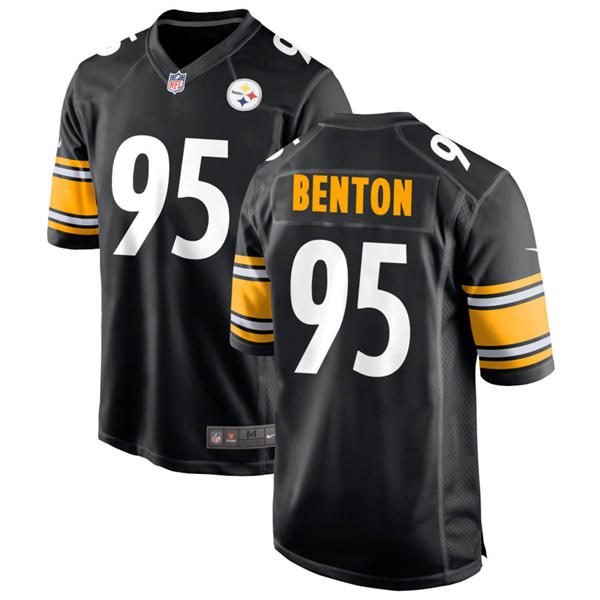 Youth Pittsburgh Steelers #95 Keeanu Benton Nike Black Limited Jersey