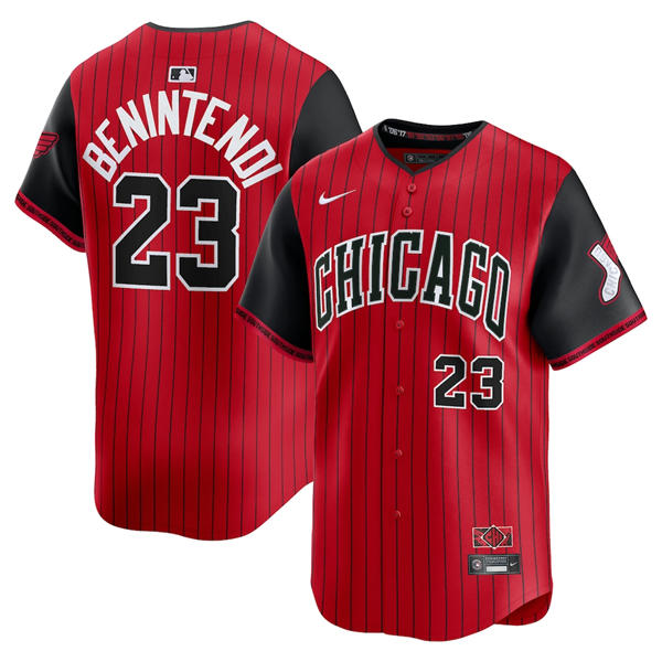 Youth Chicago White Sox #23 Andrew Benintendi 2025 City Connect 2.0 Limited Player Jersey Red Black
