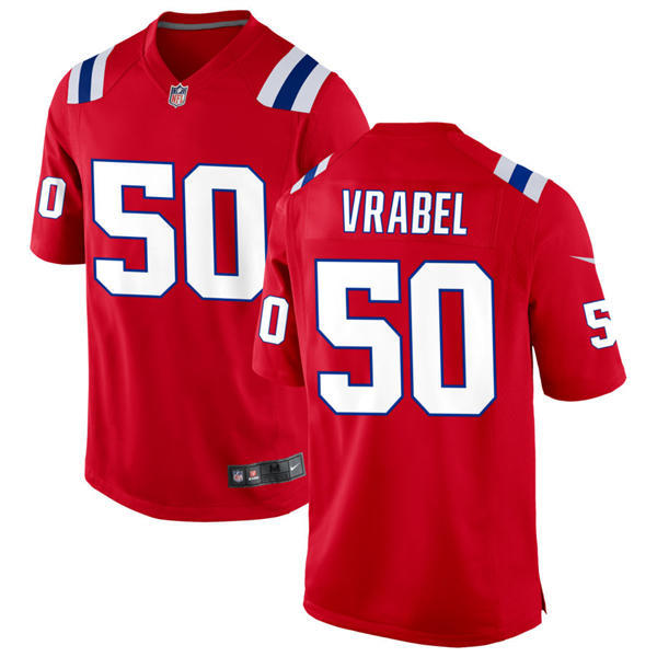 Youth New England Patriots #50 Mike Vrabel Nike Red Alternate Vapor Limited Jersey