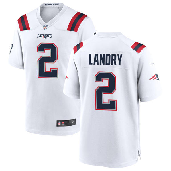 Youth New England Patriots #2 Harold Landry Nike White Vapor F.U.S.E. Limited Jersey