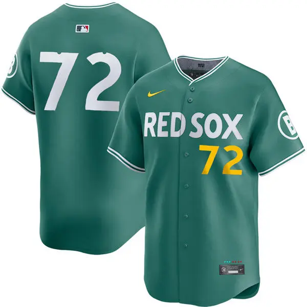 Mens Boston Red Sox #72 Chris Murphy 2025 City Connect 2.0 Vapor Limited Player Jersey Green 