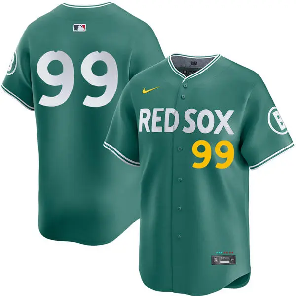 Mens Boston Red Sox #99 Luis Guerrero 2025 City Connect 2.0 Vapor Limited Player Jersey Green 