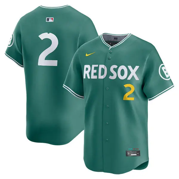 Womens Boston Red Sox #2 Alex Bregman Green 2025 City Connect 2.0 Limited Jersey 