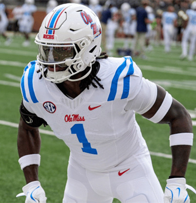 Ole Miss Rebels #1 De'Zhaun Stribling White Blue College Football Game Jersey Ole Miss Rebels #1 De'Zhaun Stribling White Blue College Football Game Jersey
