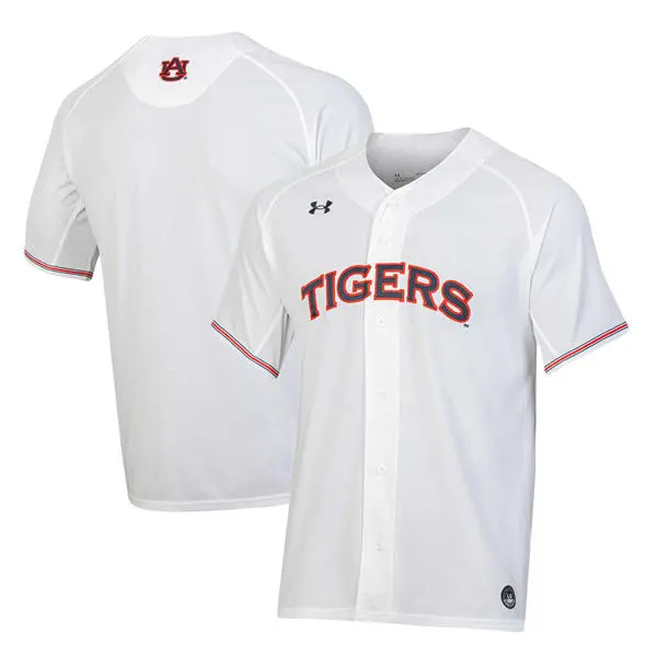 Auburn Tigers Blank White Baseball Limited Jersey