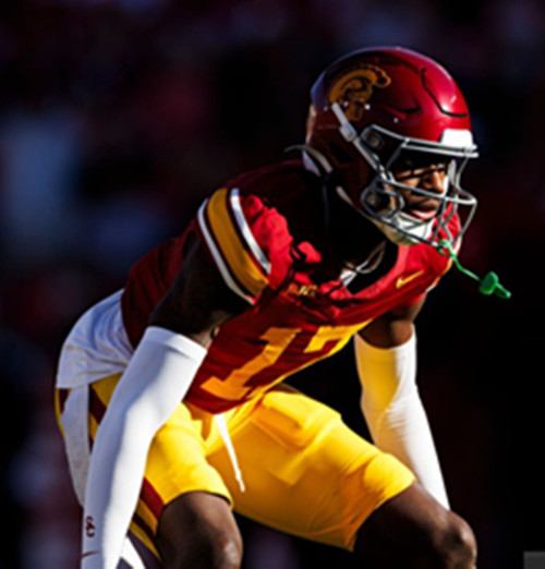 USC Trojans #17 DeCarlos Nicholson BIG Cardinal Retro College Football Game Jersey